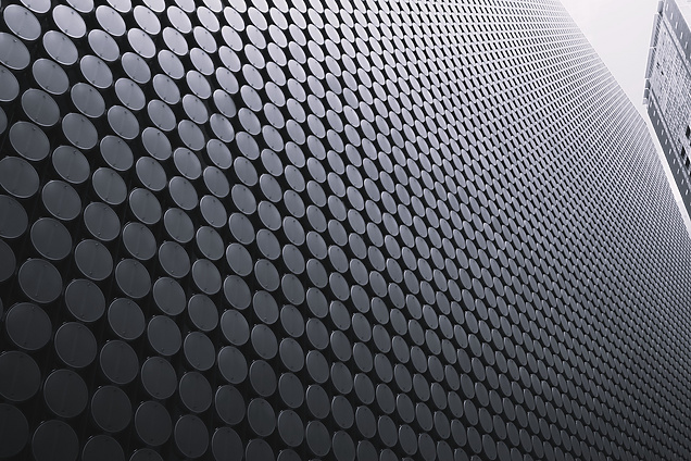 a close up of a building