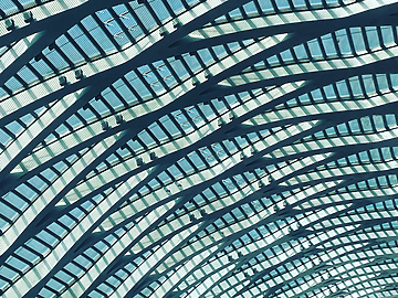 abstract glass structure