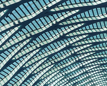 abstract glass structure