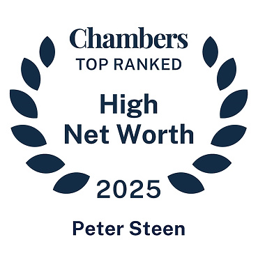 Peter Steen ranked in Chambers High Net Worth Guide 2025