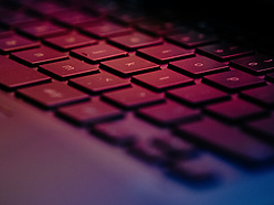 a close up of a keyboard