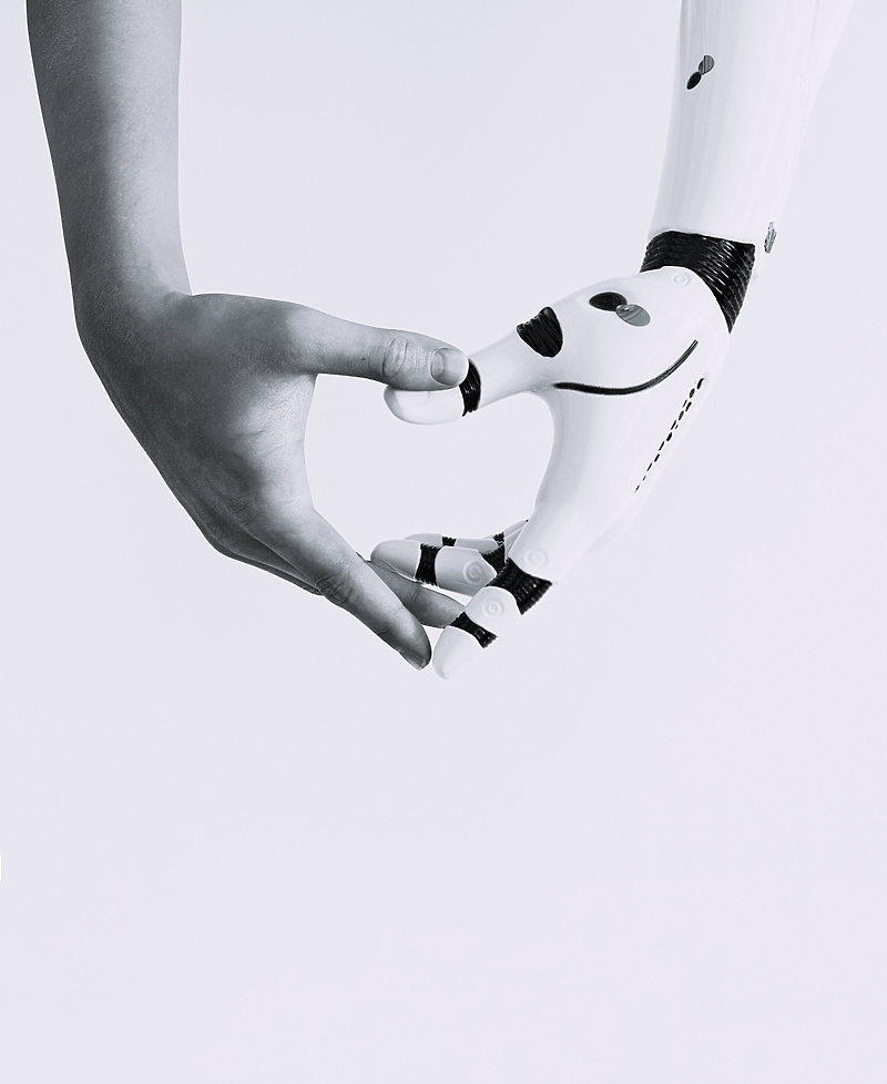 human and robot