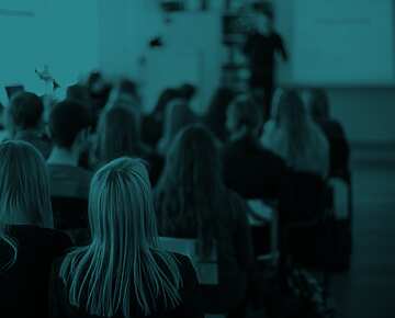 students learning in a classroom