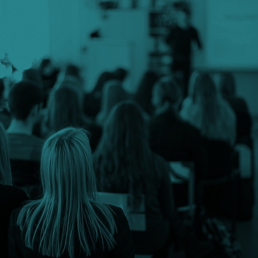 students learning in a classroom