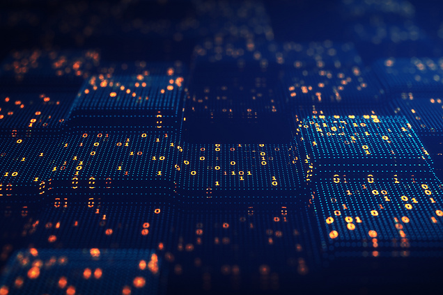 glowing lights over abstract texture