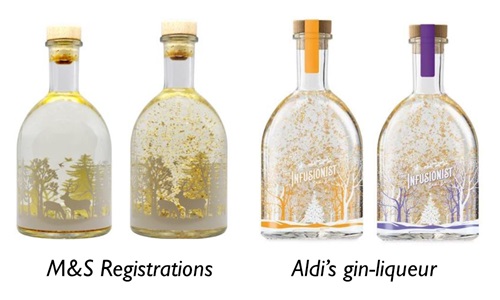 M&S Gin bottle designs