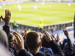 Football fans in a stadium