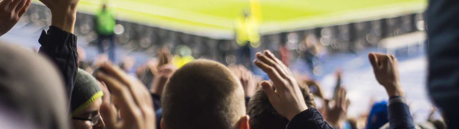 Football fans in a stadium