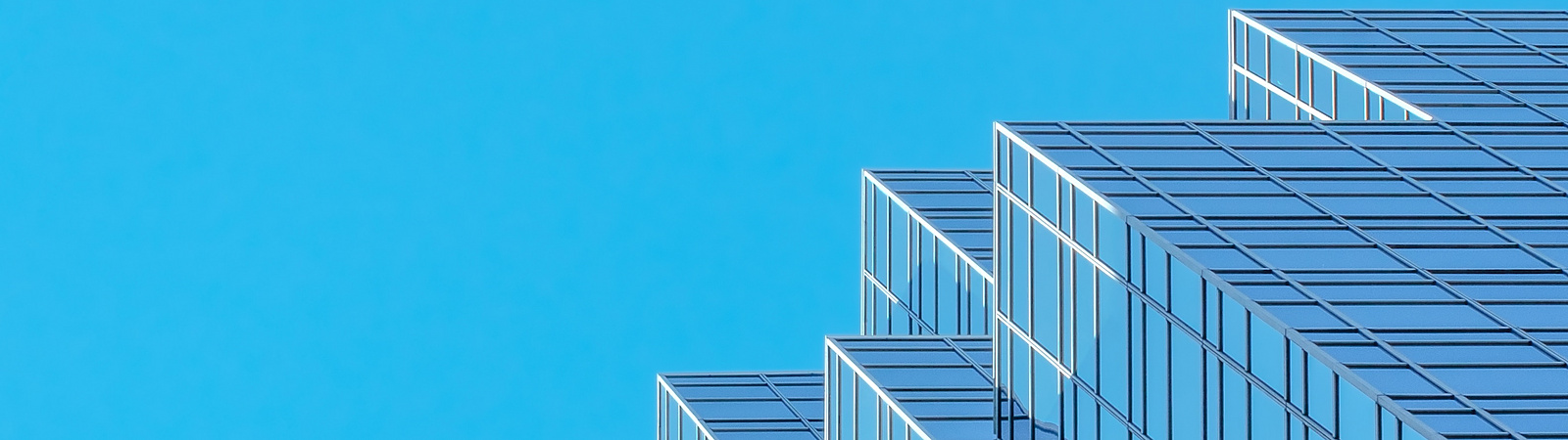 abstract building blue