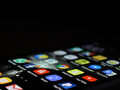 Mobile screen with apps