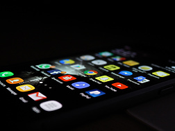 Mobile screen with apps