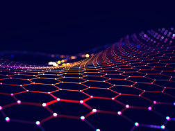 abstract glowing texture on dark background