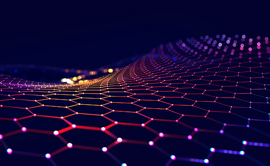 abstract glowing texture on dark background