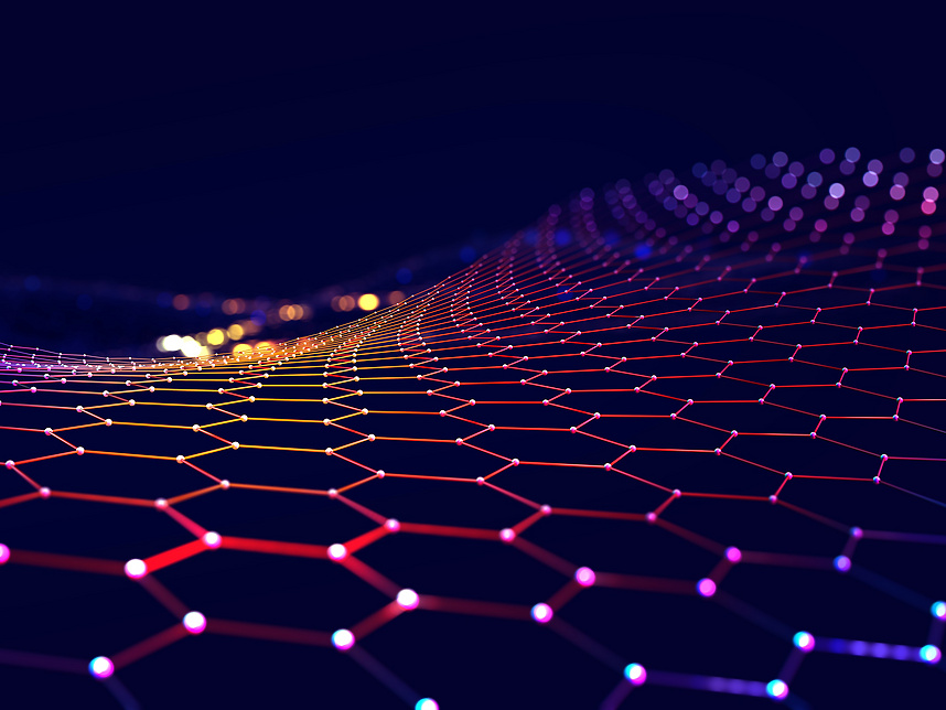 abstract glowing texture on dark background