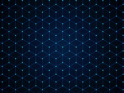 a blue and white pattern with dots