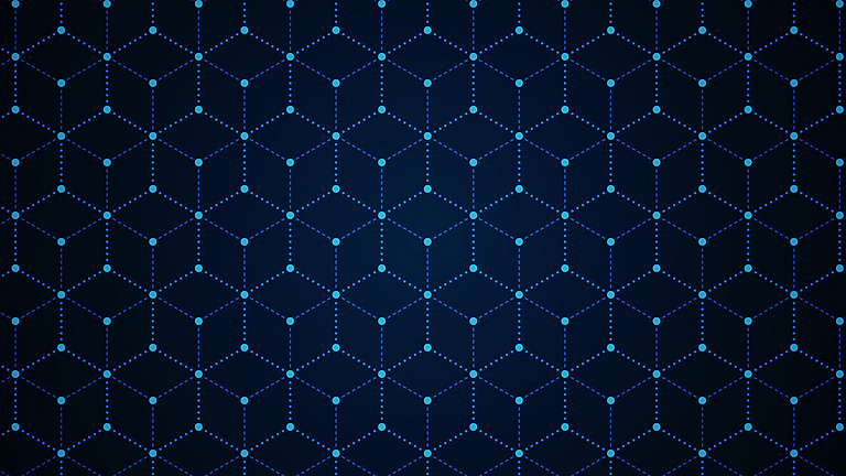 a blue and white pattern with dots