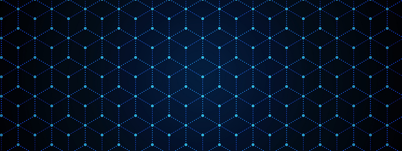 a blue and white pattern with dots