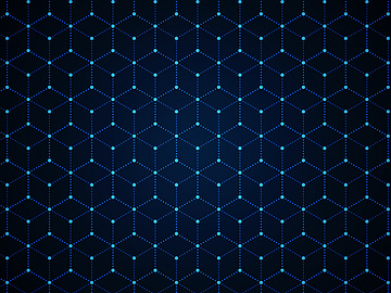 a blue and white pattern with dots