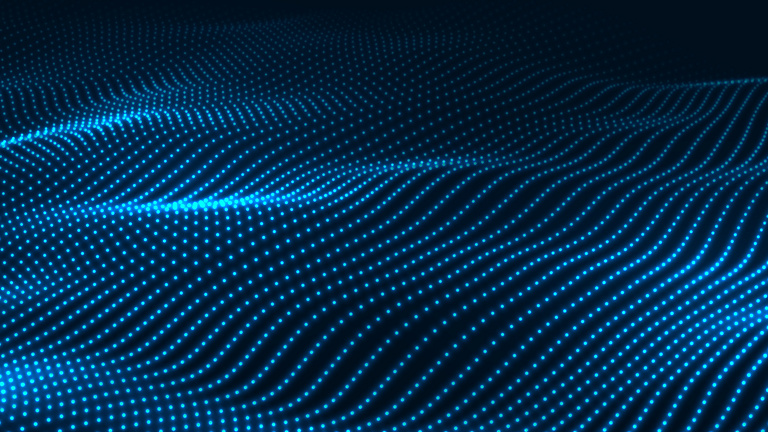 curved texture of dots