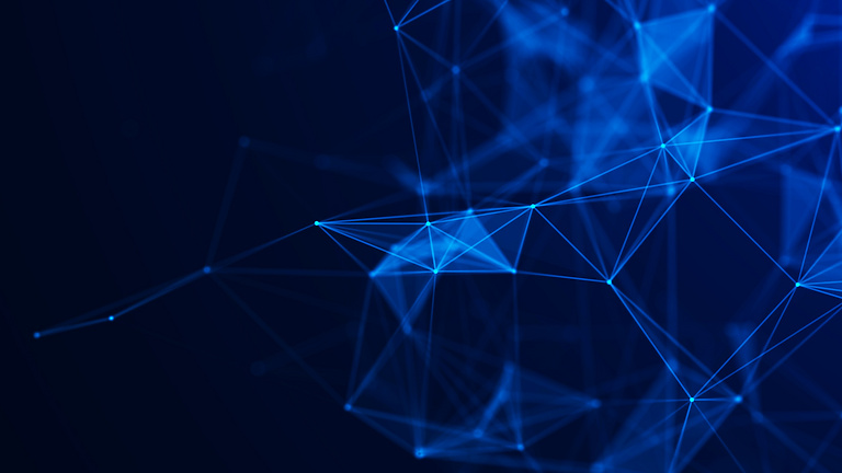 abstract blue lights