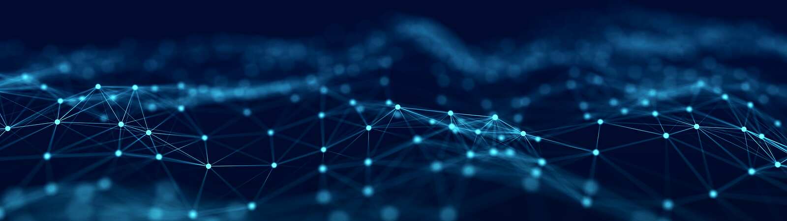 Abstract dots over dark blue background