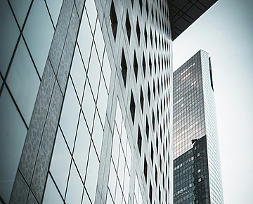 a low angle view of a building