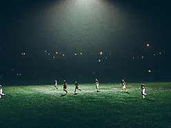 Football at night