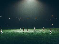 Football at night