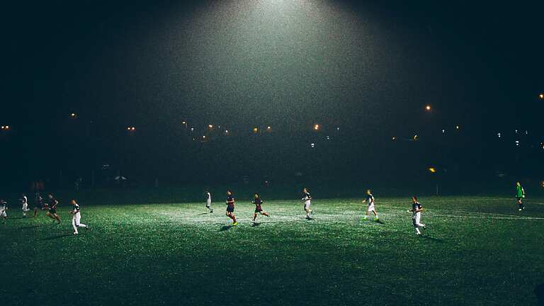 Football at night