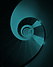 Spiral pattern staircase, abstract image
