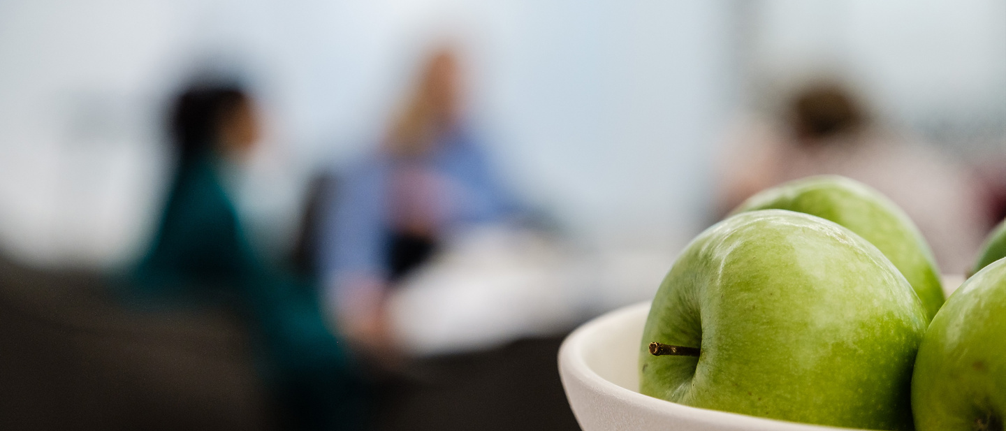 Apples in a dish - Mishcon interior shot