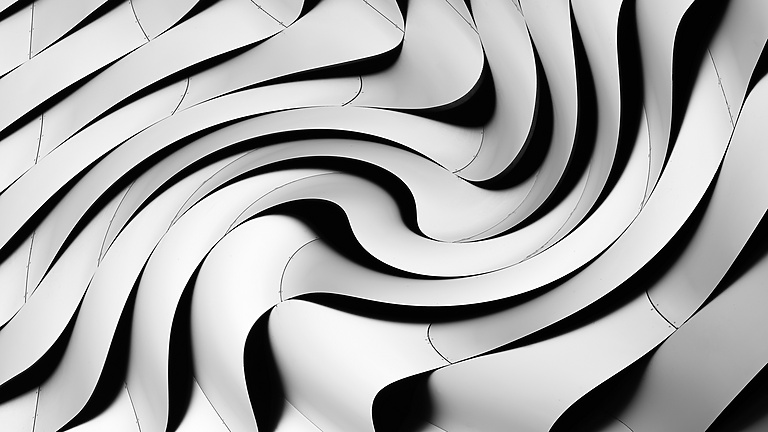 Abstract Silver Swirls