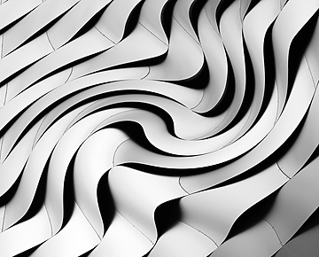 Abstract Silver Swirls