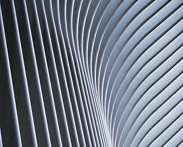 Curved abstract structure