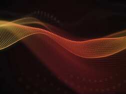 Orange Tech Waves