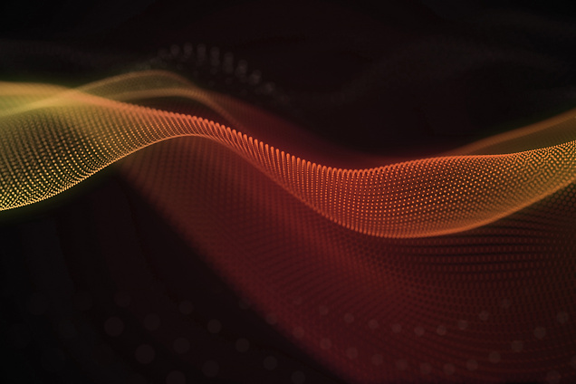 Orange Tech Waves