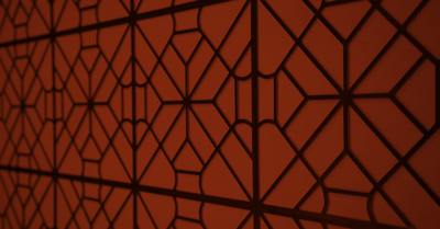 Geometric orange pattern