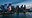 Singapore skyline at night