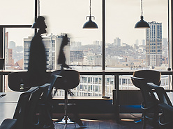 corporate office with city view