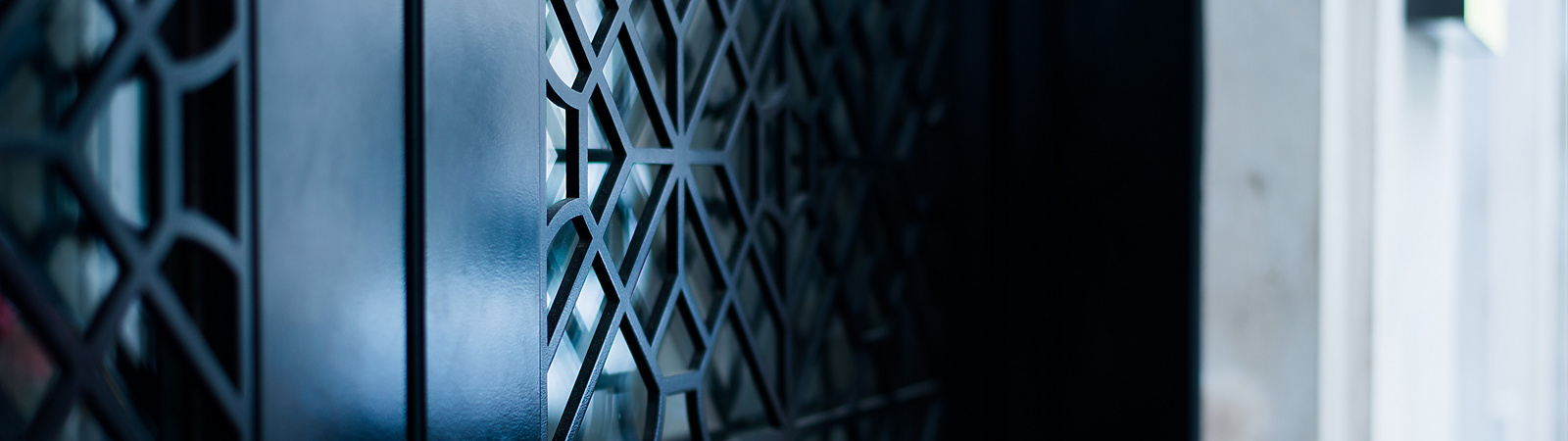 a close up of a door