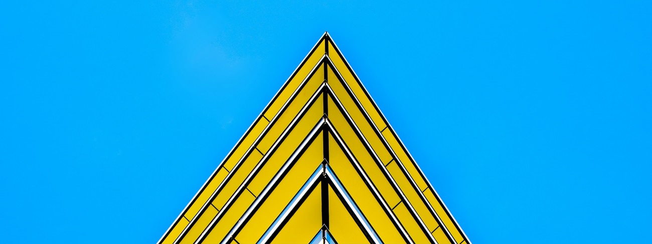 Yellow building sky scape