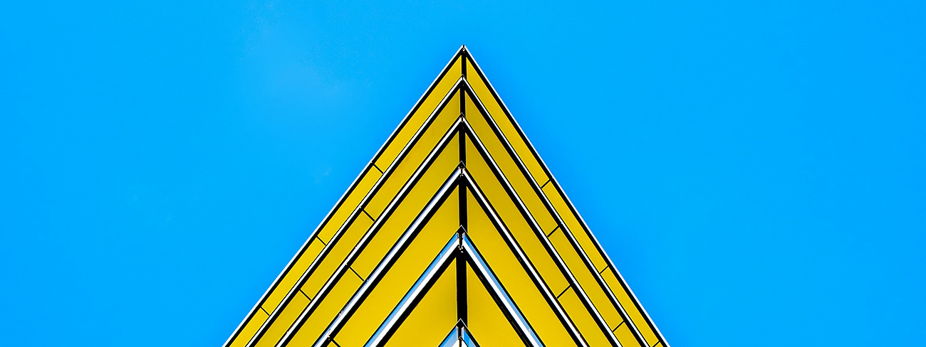 Yellow building sky scape