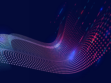 Blue electronic waves