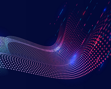 Blue electronic waves