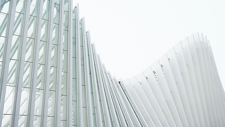 Abstract white architecture
