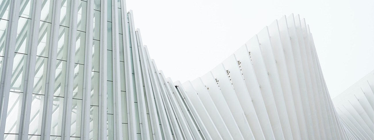 Abstract white architecture