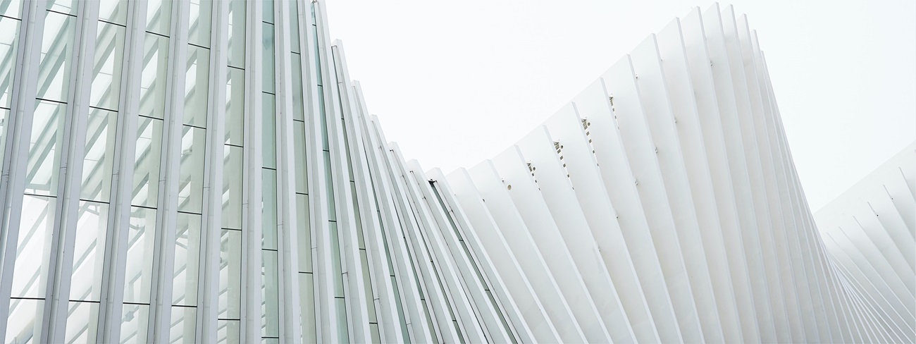 Abstract white architecture