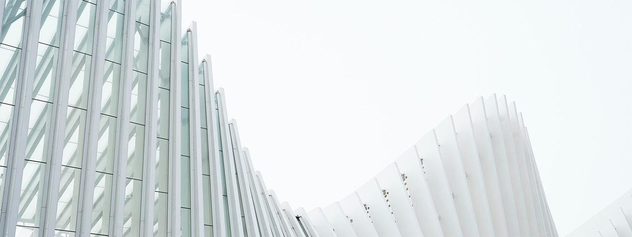 Abstract white architecture