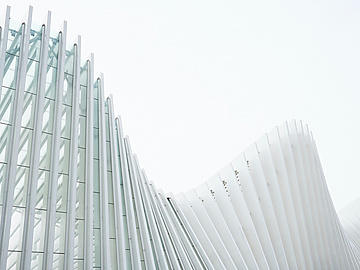 Abstract white architecture
