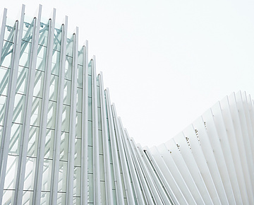 Abstract white architecture